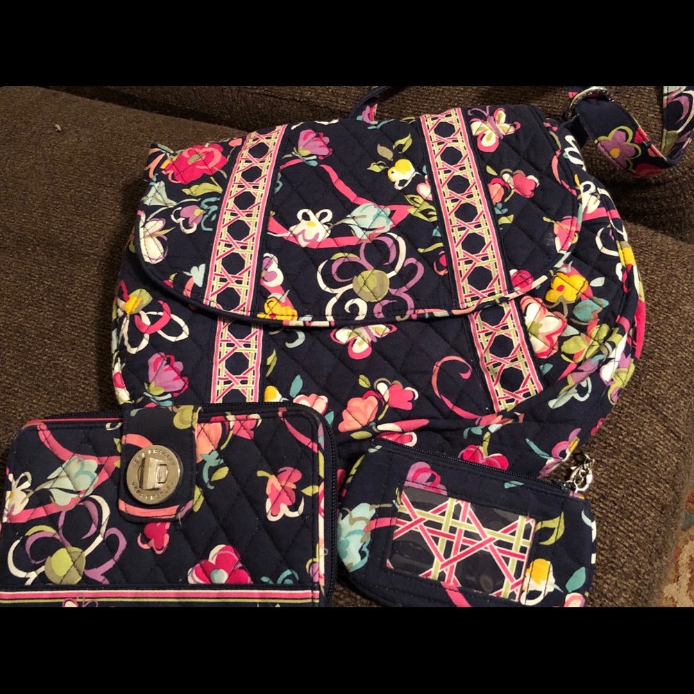 Vera Bradley purse , wallet and ID holder